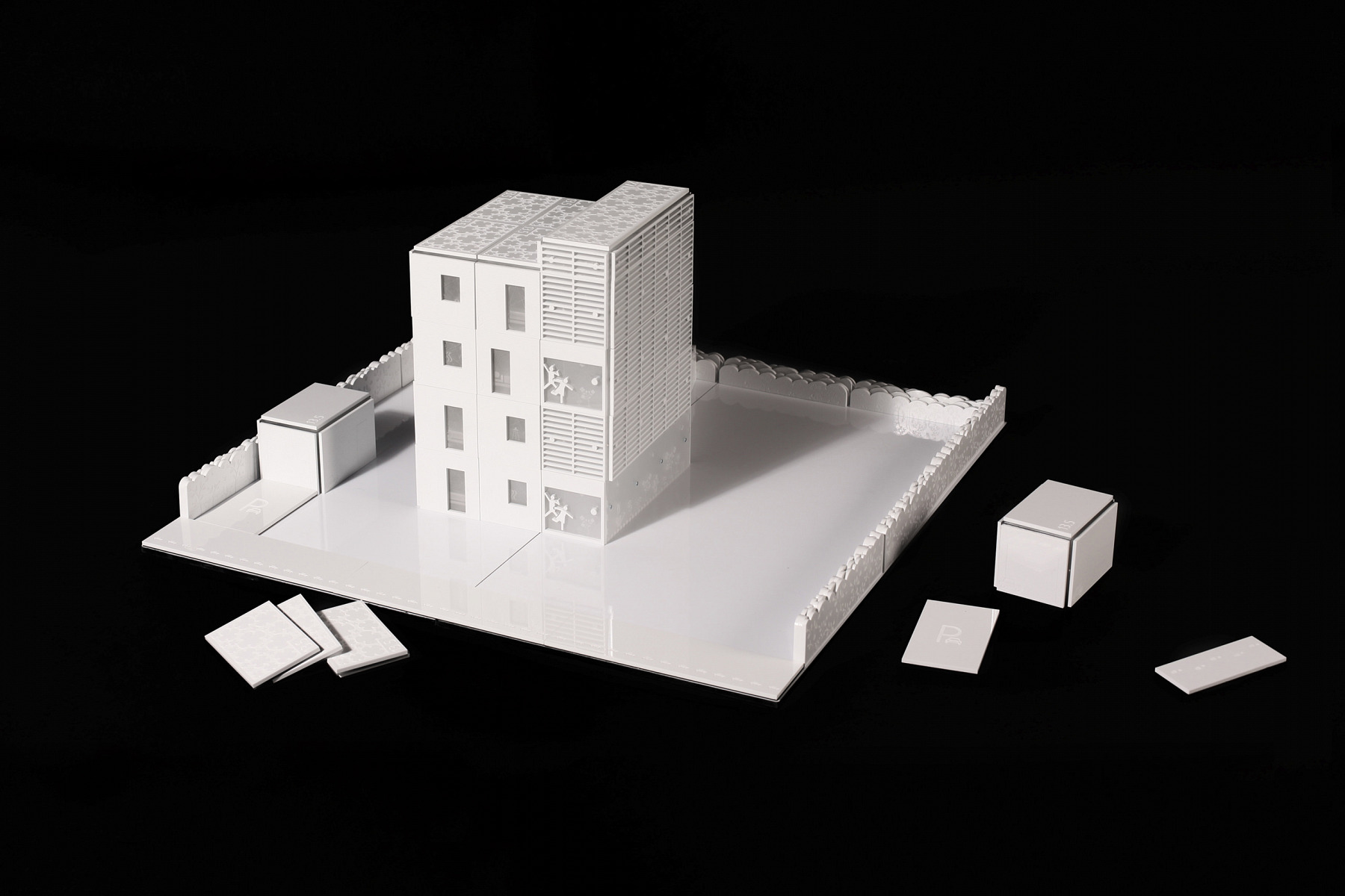 Jeu de construction de maisons bioclimatiques, CAUE Nord